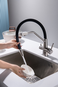 2023 Canada Style beccuccio in Silicone 3 in 1 miscelatore da cucina Pre-risciacquo <span class=keywords><strong>rubinetti</strong></span> per lavello <span class=keywords><strong>filtro</strong></span> per acqua <span class=keywords><strong>a</strong></span> 3 vie rubinetto da cucina - Product Image 4