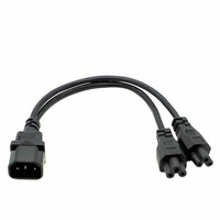 Prise mâle Iec 320 C14 vers 2xc13 C7 C8 C13 cordon d'alimentation répartiteur de Type Y femelle, câble adaptateur secteur C14 vers 2 voies C13 250v/10acable