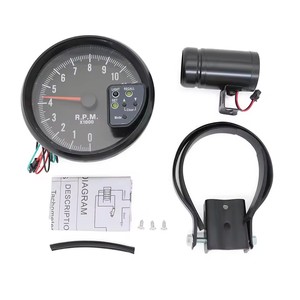 Compte-tours Numérique Universel Pour Moto - Tachymètre, Odomètre, Rétroéclairage 7 Couleurs 12V