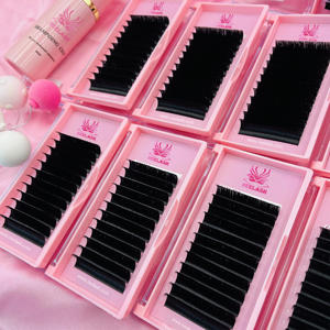 <span class=keywords><strong>Cils</strong></span> de volume russes individuels en gros <span class=keywords><strong>Cils</strong></span> classiques Velours 0.03 Extensions de <span class=keywords><strong>cils</strong></span> Noir mat foncé Logo personnalisé - Product Image 4