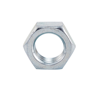 3/4-16 tangan kanan baja karbon kualitas tinggi mur Jam Hex berlapis seng perak