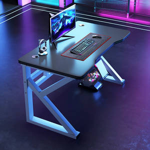 Commercio all'ingrosso di alta qualità per la casa PC <span class=keywords><strong>scrivania</strong></span> da gioco a buon mercato per Computer ergonomico legno superiore nero <span class=keywords><strong>scrivania</strong></span> da gioco - Product Image 2