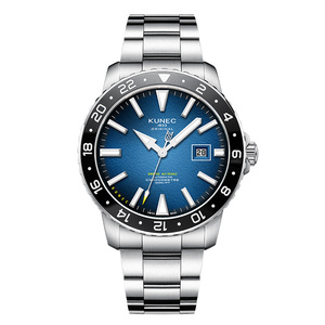 1Customized Luxury Stainless Steel Miyota <b>Automatic</b> Mechanical Water Resistant <b>Chronograph</b> Men's Watch Pointer Dial 20mm Band - Product Image 3