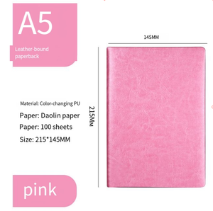 Journal promotionnel en relief en gros Journal avec logo personnalisé fournitures de bureau scolaire cahier A5 en similicuir - Product Image 4