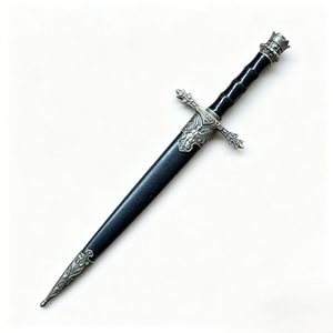 Espada Corta Miniatura de 35cm y 0.15kg, Diseño Vintage de El <span class=keywords><strong>Señor</strong></span> de los Anillos con Relieve de Ángel y Mango en Forma de Corona, Ideal para Colección y Cosplay - Product Image 3
