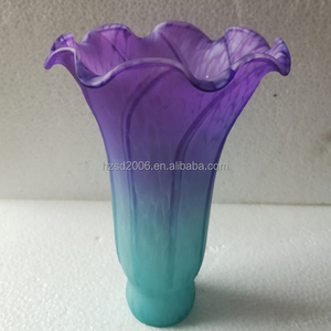 Paralume <span class=keywords><strong>in</strong></span> <span class=keywords><strong>Vetro</strong></span> Soffiato a Mano Multicolore Stile Europeo a Forma di Giglio per <span class=keywords><strong>Lampade</strong></span> da Tavolo, da Terra e Sospensioni - Product Image 5