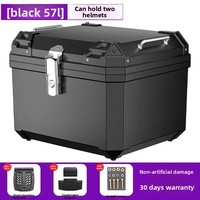 Nouvelle boîte de rangement amovible pour véhicule électrique et moto, en alliage d'aluminium, 65L, grande capacité, étanche