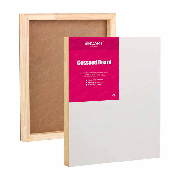 SINOART Pre gessoed art boards Custom thickness Gesso Boards for