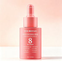 Sérum Visage Hydratant et Éclaircissant 8-en-1 à Marque Blanche OEM, Resserre les Pores, Correcteur de Taches Brunes à la Niacinamide et Vitamine C
