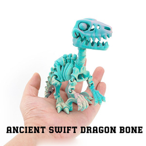 Juguetes <span class=keywords><strong>de</strong></span> dinosaurios impresos en 3D con esqueletos articulados Articulaciones flexibles Figuras <span class=keywords><strong>de</strong></span> <span class=keywords><strong>Velociraptor</strong></span> para aliviar el estrés - Product Image 2