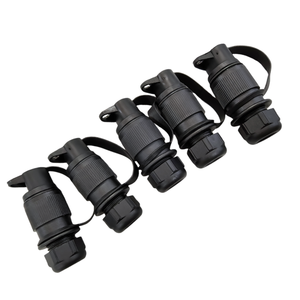 Adaptateur de remorque 3 voies 12V pour véhicule, <span class=keywords><strong>camping</strong></span>-<span class=keywords><strong>car</strong></span>, caravane, camion, bateau avec couvercle en caoutchouc étanche - Product Image 2