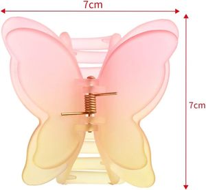 Pinzas de Pelo con Doble Mariposa de 7cm, Acabado Mate Premium, Color Degradado, para Mujer - Product Image 6