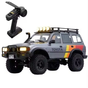 รถบังคับวิทยุ 1:10 FCX10 LC80 Land Cruiser RC Car 4WD ตัวถังโลหะ 4 ช่องสัญญาณ รีโมท 80 เมตร ระบบส่งกำลังความเร็วสูง/ต่ำ ไฟ LED เต็มรูปแบบ สาย USB สำหรับผู้เชี่ยวชาญ - Product Image 1