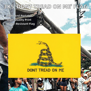Bandera de Serpiente de Poliéster 3x5, Ligera, Duradera y Portátil para Exteriores, 'Dont Tread Me', Libertaria, Impresión Digital, Impermeable - Product Image 2