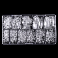 550 pièces de faux ongles d'orteils transparents, sans couture, couleur naturelle, patchs de beauté pour les pieds, ongles d'orteils courts, pointes d'ongles pour les pieds