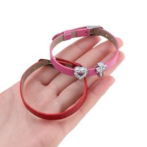 Bracelet de montre réglable en PU effet peau de serpent 8 mm avec breloque strass, accessoires de bijoux DIY pour femme, cadeau - Product Image 5