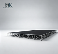 Scène pliante portable à haute capacité de charge, plateforme en aluminium, scène portable pour événements de danse en extérieur/intérieur, à vendre