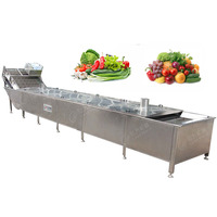 Lwt Volautomatische Groenten Fruit Sorteren Snijden Wassen Drogen Verwerkingslijn Fruitgroente Wasmachine Verwerkingsmachines