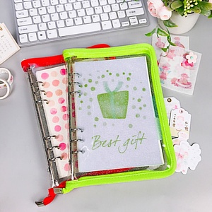 A5 a6 רוכסן קלסר kpop שקוף פוטו טוקרד קלסר נייר תמונה 6 חור רופפת תיק עלים משוחחים - Product Image 3