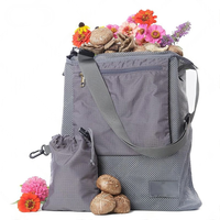 Sac de cueillette Mydays en maille durable et réutilisable pour la récolte de fruits, morilles et champignons, avec sangle réglable