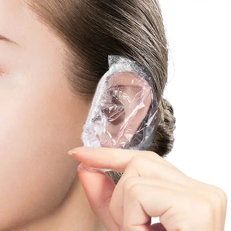 Không thấm nước dùng một lần Thuốc nhuộm tóc tai Bìa earmuffs dùng một lần tai bao gồm phụ kiện cắt tóc