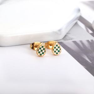 ต่างหูแบบหนีบสแตนเลสชุบทอง 18K ไม่หมอง ต่างหูทรงโบโฮแบบห่วงประดับมอยส์ซาไนต์ขนาดเล็ก - Product Image 4