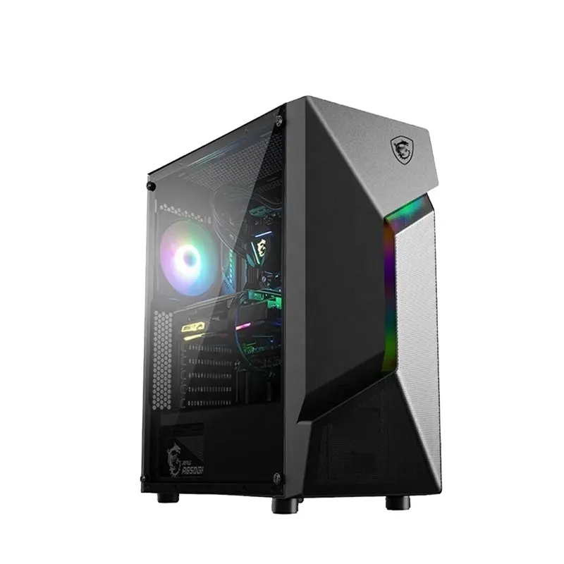 Wholesale Computadora Hardware New MSI ATX M - ATX Mini - ITX Mid Tower Gaming Computer PC Case for Gamer Office