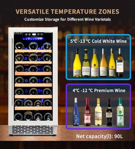 Cave à vin automatique 90L en acier inoxydable avec distributeur de vin intégré, personnalisable avec logo, fournisseur d'or - Product Image 5