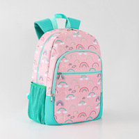 Sac à dos scolaire Oxford à fermeture éclair, motif dessin animé mignon, avec sac à déjeuner et trousse à crayons 3-en-1, ensemble de sacs pour l'école primaire - Vente chaude