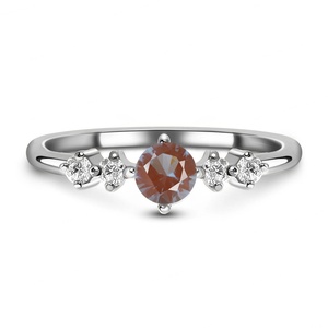 Anillo de Plata de Ley 925 al por Mayor, Estilo Vintage, Corte Redondo, Anillo de Mujer con Diseño de Rama de Árbol, Dulce Sueño - Product Image 4