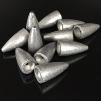 Plombs de pêche en plomb en gros à base encastrée, accessoires pour leurres, OEM