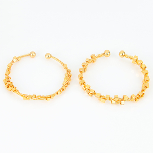 Pulseras Ajustables de Oro de 21k con Diseño Retorcido, Joyería Encantadora para Mujer, Venta al por Mayor 2026 - Product Image 6