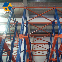 Étagère de stockage métallique NOVA robuste et réglable pour palettes, installation encastrée pour rayonnage
