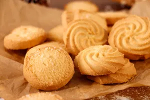 쿠키 공장 맞춤형 로고 쿠키 덴마크 틴 버터 쿠키