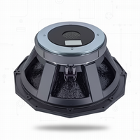 Subwoofer PD1850H de 18'', 1500W 8Ohm 95dB, Bobina de Voz de 125mm con Doble Araña, Imán de Ferrita, Chasis de Aluminio, Altavoz de Bajos Profesional para Escenario