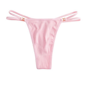 Lencería sexy Tanga con rosca en T Bragas elásticas Tangas Low Rise Hipster Cheeky Ropa interior Tanga de algodón para mujer - Product Image 5