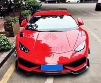 Pare-chocs avant en fibre de carbone style RZ avec lèvre avant, compatible avec Lamborghini Huracan LP610 LP580, lèvre inférieure de spoiler, carrosserie