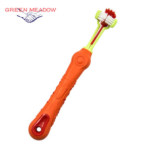 Cepillo de dientes para mascotas de tres cabezales a <span class=keywords><strong>precio</strong></span> de fábrica para <span class=keywords><strong>perros</strong></span> y gatos Herramienta de cuidado <span class=keywords><strong>bucal</strong></span> de cerdas suaves - Product Image 6
