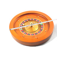 En Bois massif Roulette roues 18 pouces pour casino Roulette Simple en bois 0 & Double 00 Roulette