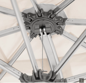 Paraguas LED de jardín en voladizo compensado moderno de 10 pies Sombrilla de exterior de <span class=keywords><strong>patio</strong></span> con iluminación solar para playa y <span class=keywords><strong>patio</strong></span> Base de muebles de exterior - Product Image 5