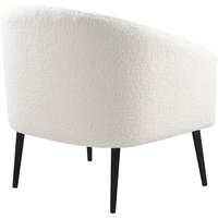 Fauteuil à bascule blanc de style moderne, mobilier de salon, siège décontracté avec boucle, 50 pièces
