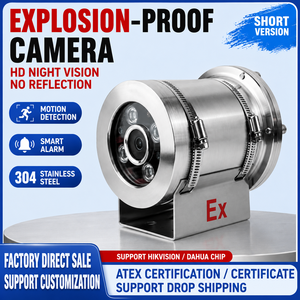 Caméra de surveillance industrielle ATEX économique, résolution 4K, fabricant OEM/ODM, fourniture directe d'usine - Product Image 2