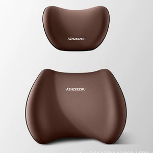Kit Cuscini Ergonomici 2026 OLIVER per Poggiatesta e Supporto Lombare e Cervicale per Auto, in Memory Foam Morbido, per Sedile Posteriore, Allevia il Dolore (Grigio) - Product Image 2