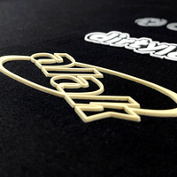 Étiquette en silicone avec logo de marque de luxe, personnalisée, en relief 2D 3D, à repasser sur les vêtements, patch en PVC, accessoires de vêtements, décoration