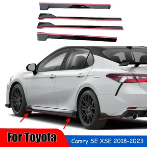 สปอยเลอร์ข้างรถยนต์ StarNav สำหรับรุ่น SE XSE ปี 2018-2023 แบบ TRD สีแดง ชุดต่อขยายดิฟฟิวเซอร์ ปีกแยก 4 ชิ้น ชุดแต่ง - Product Image 5