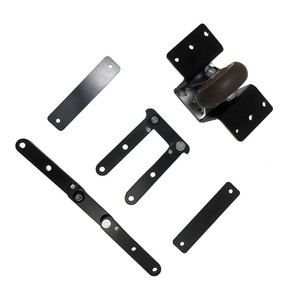 Furniture Hinges Hardware Kit Black 4 Hole Durable Folding <b>Sofa</b> <b>Bed</b> <b>Frame</b> Parts - Product Image 1