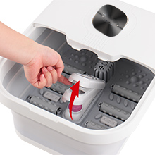 Appareil de spa pour les pieds pliable, masseur pour les pieds, bulles, chaleur, pierre pour les pieds détachable, soulagement pour vous-même - Product Image 5