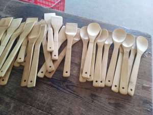 Premium 5 Piece Bamboo Kitchen Tool Set - Eco-friendly Bamboo Cooking Utensils