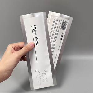 Sachet d'emballage de feuille d'aluminium avec logo personnalisé, 3 joints latéraux, sachet d'échantillons cosmétiques, sac en plastique mylar thermoscellé - Product Image 4