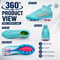 Chaussures de football personnalisées OEM à crampons hauts FG pour jeunes, hommes et femmes – Chaussures d'entraînement à marque privée